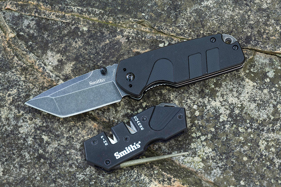 Campaign Knife W/ Mini Tactical Knife Sharpener