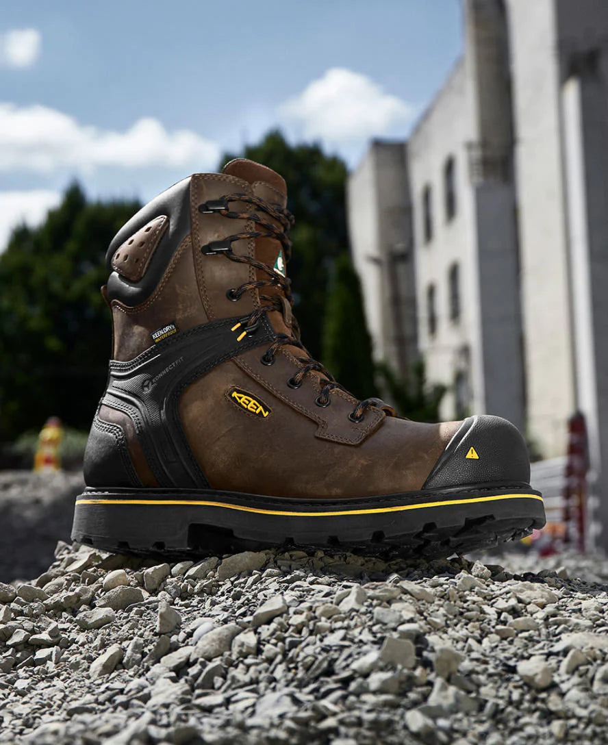 Keen Men's CSA Abitibi II - 90° heel for stability on uneven terrain.