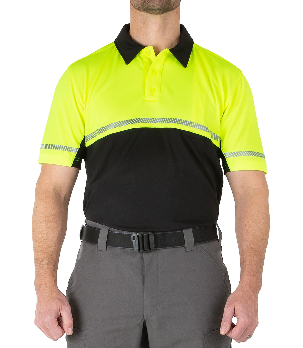 First Tactical Men's HI-VIS Bike Patrol Polo
