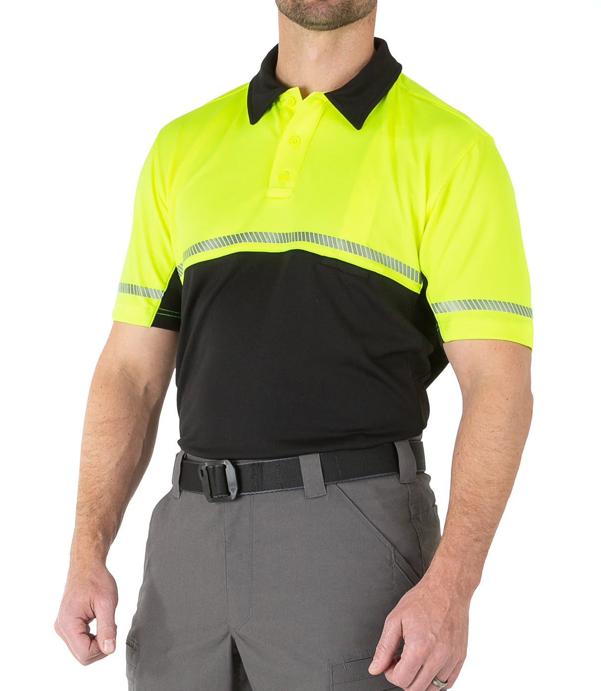 First Tactical Men's HI-VIS Bike Patrol Polo