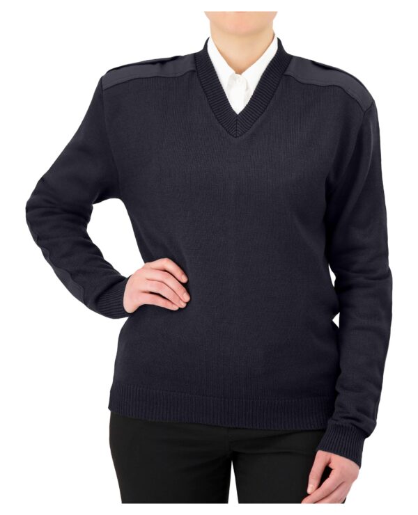 Cobmex - Women's V-Neck Military Sweater