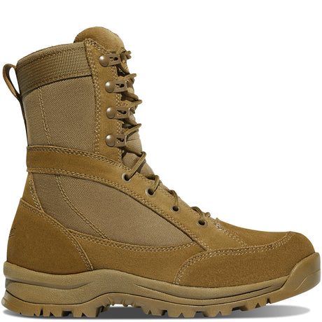 Women's Prowess 8" Hot Military Boots: Durable leather and nylon upper with breathable mesh lining for superior comfort and support.

