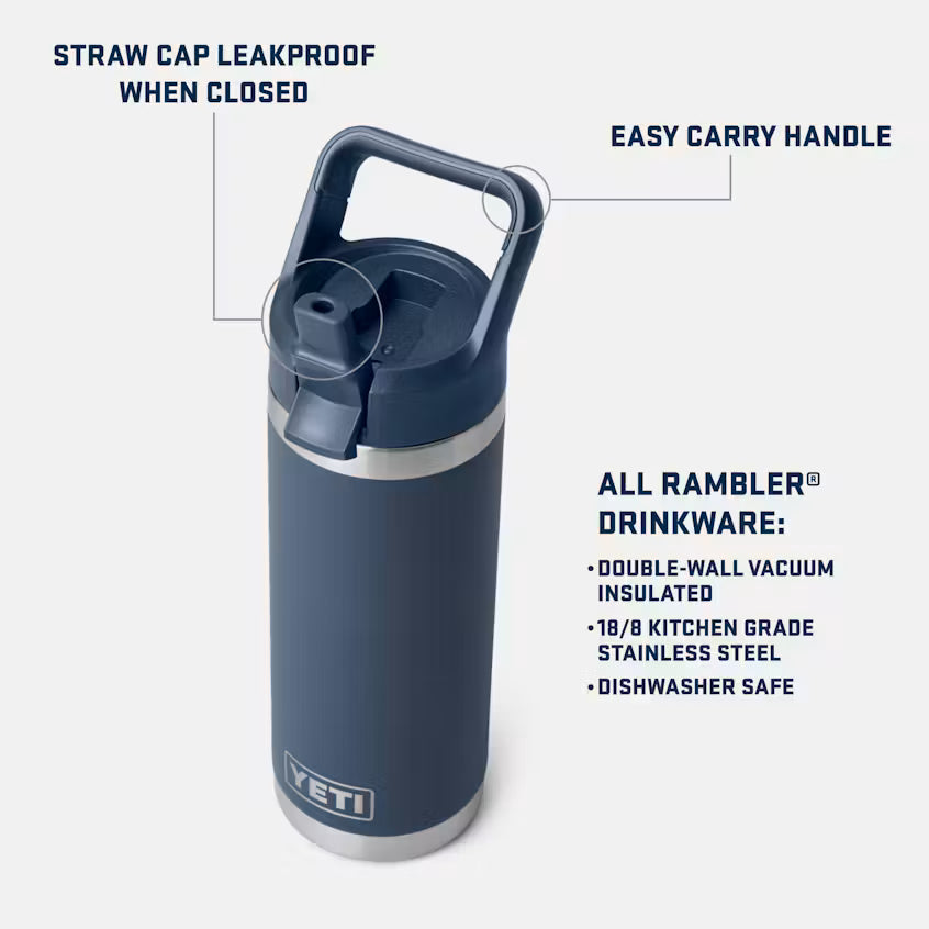 YETI - Rambler 18 oz C Straw Bottle - Royal Blue