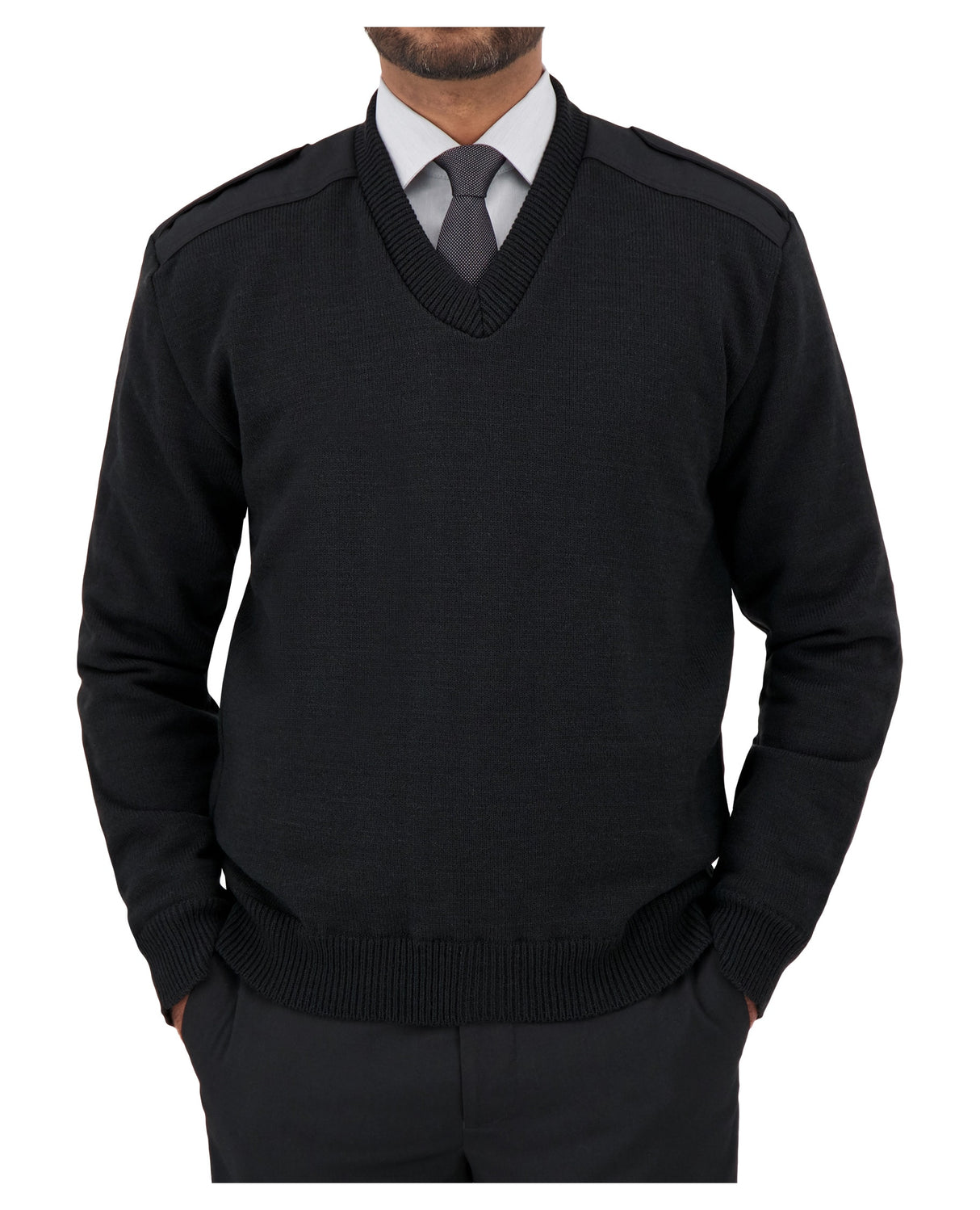 Cobmex - Pull en jersey doublé coupe-vent à col en V pour femme