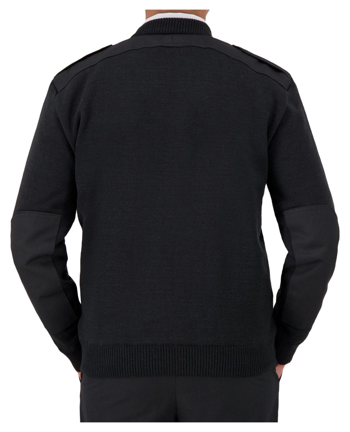 Cobmex - Pull en jersey doublé coupe-vent à col en V pour femme