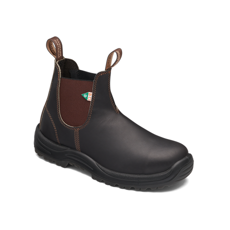 Blundstone 162 Work & Safety Boot: Lightweight yet durable sole resists electrical, chemical, acid, and debris.