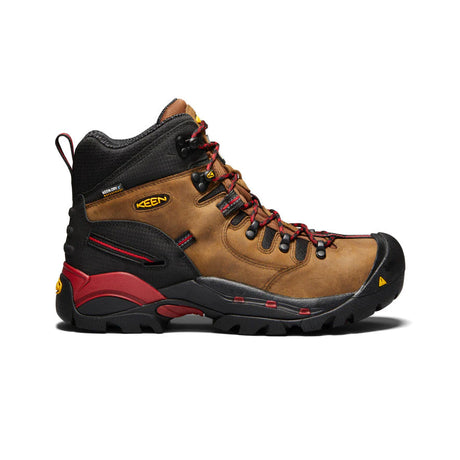Keen CSA Hamilton Boots: Underfoot stability plate for support on challenging terrain.