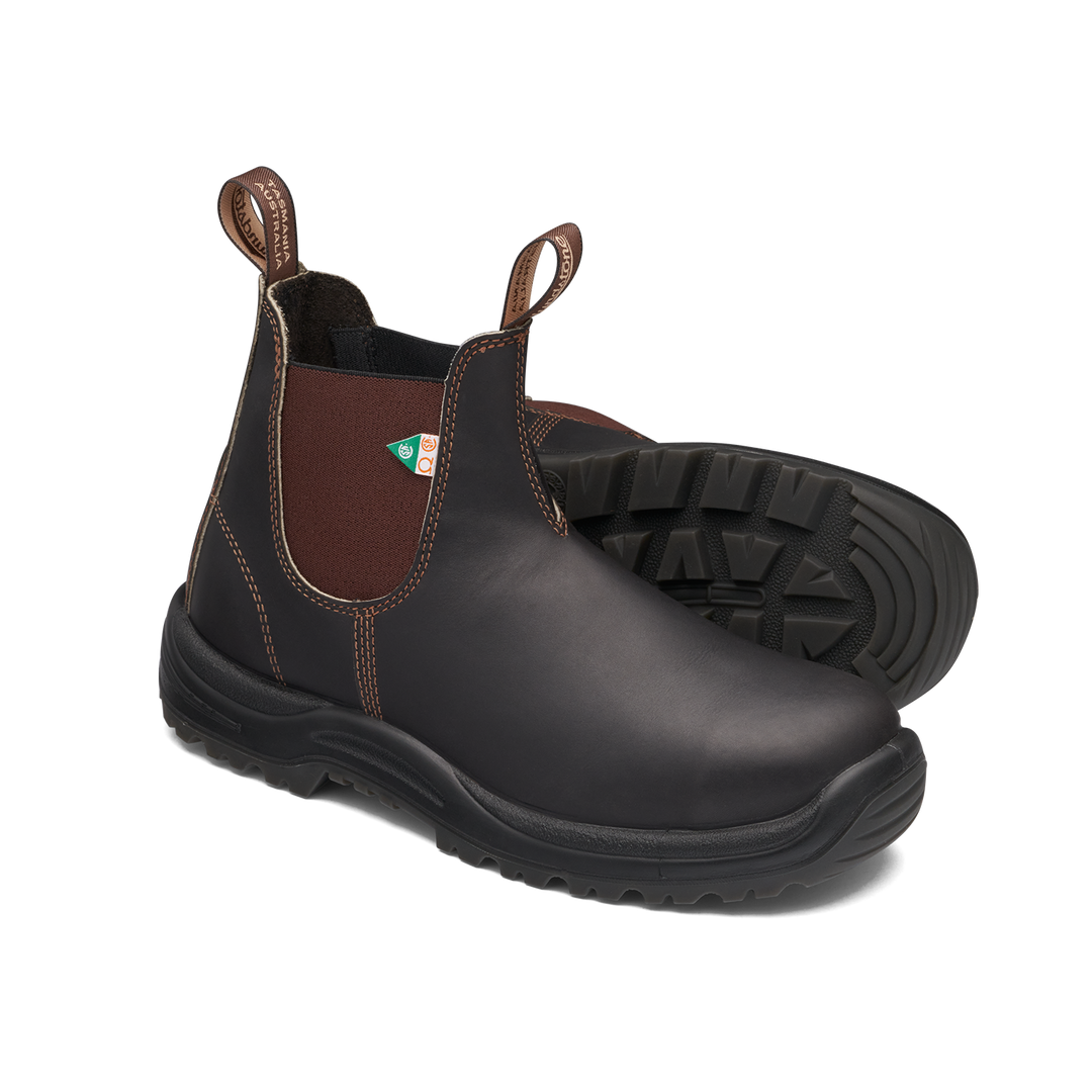 Blundstone 162 Work & Safety Boot: Flexible construction for all-day dry comfort.