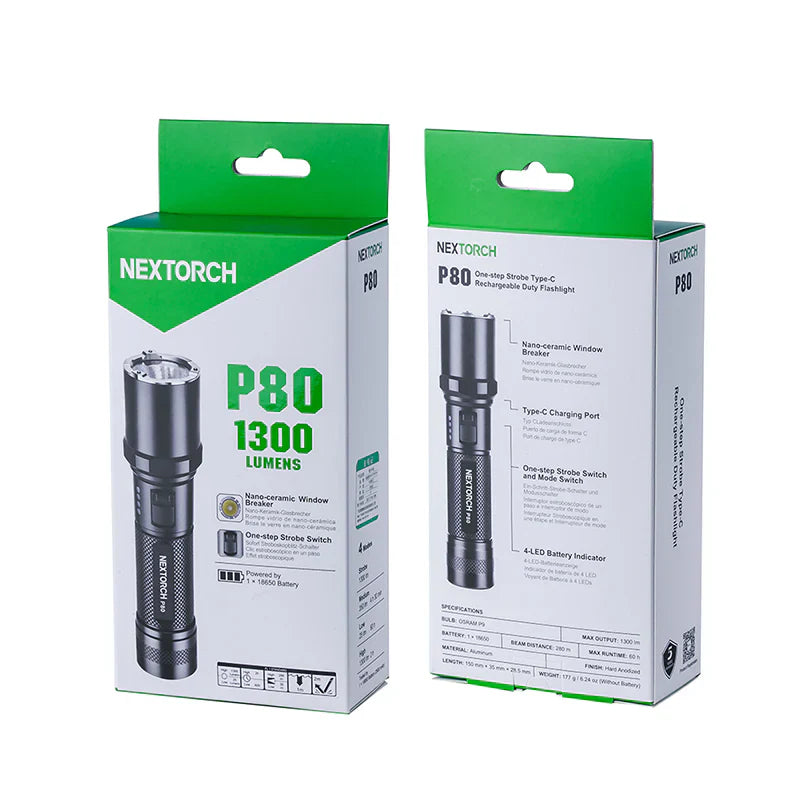 NEXTORCH - P80 One-Step-Strobe Duty Flashlight