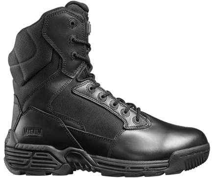 Tactical Boot - Full grain leather and heavy-duty nylon mesh upper for durability and breathability.