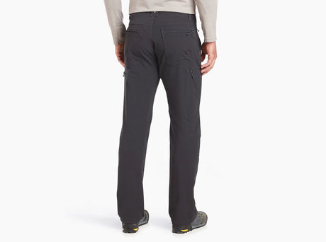 Men's Tactical Softshell Pant: Windproof, water-resistant, stretch fabric, articulated knees.