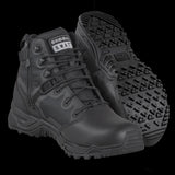 Waterproof Boot: Round laces, stationary Achilles pads.