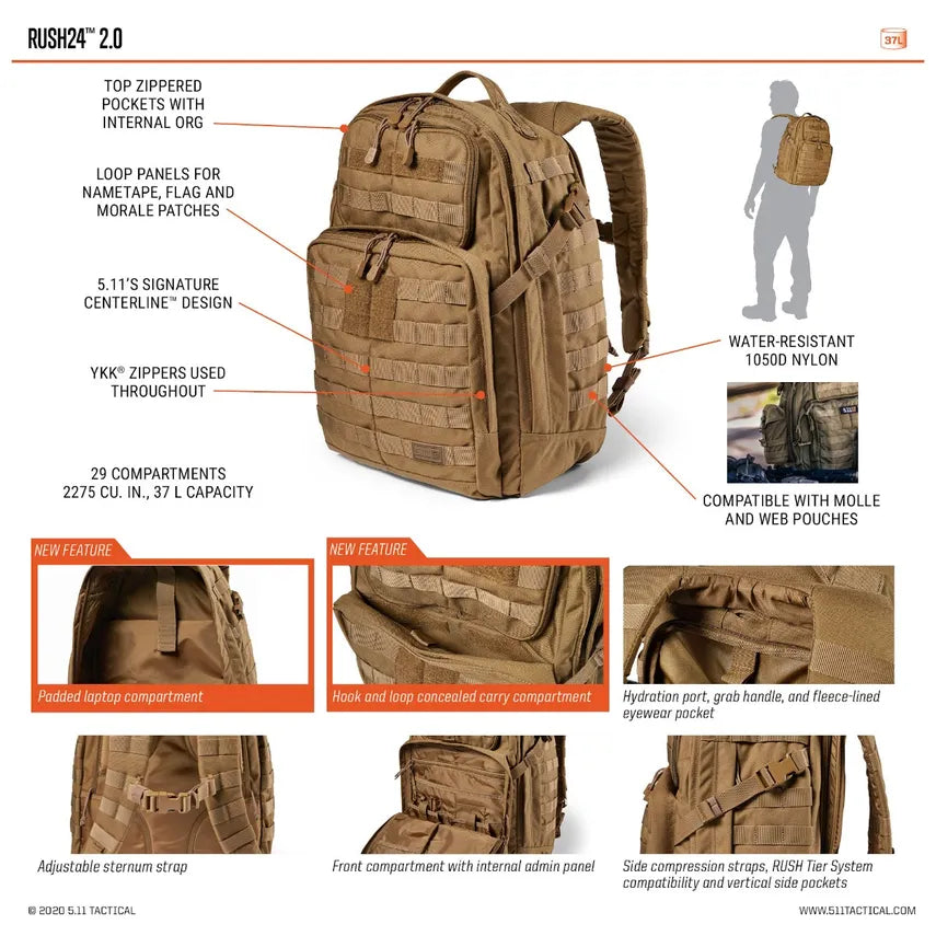 5.11 Tactical - RUSH 24 2.0 Backpack