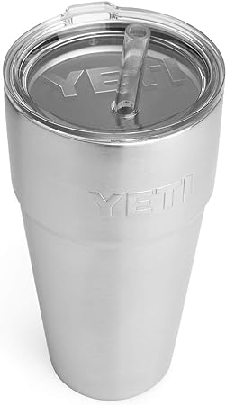 YETI - Rambler 769 ml Couvercle de tasse empilable avec paille