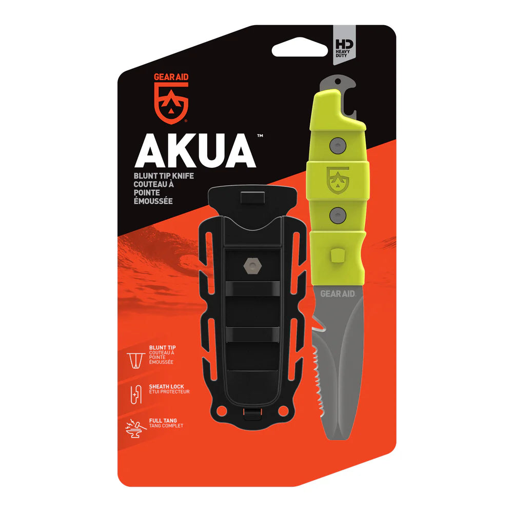 Gear Aid - Akua Blunt Tip Knife Nav Green