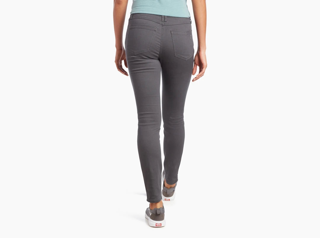 Fitted Pant: Tailored through hip, thigh, and knee.