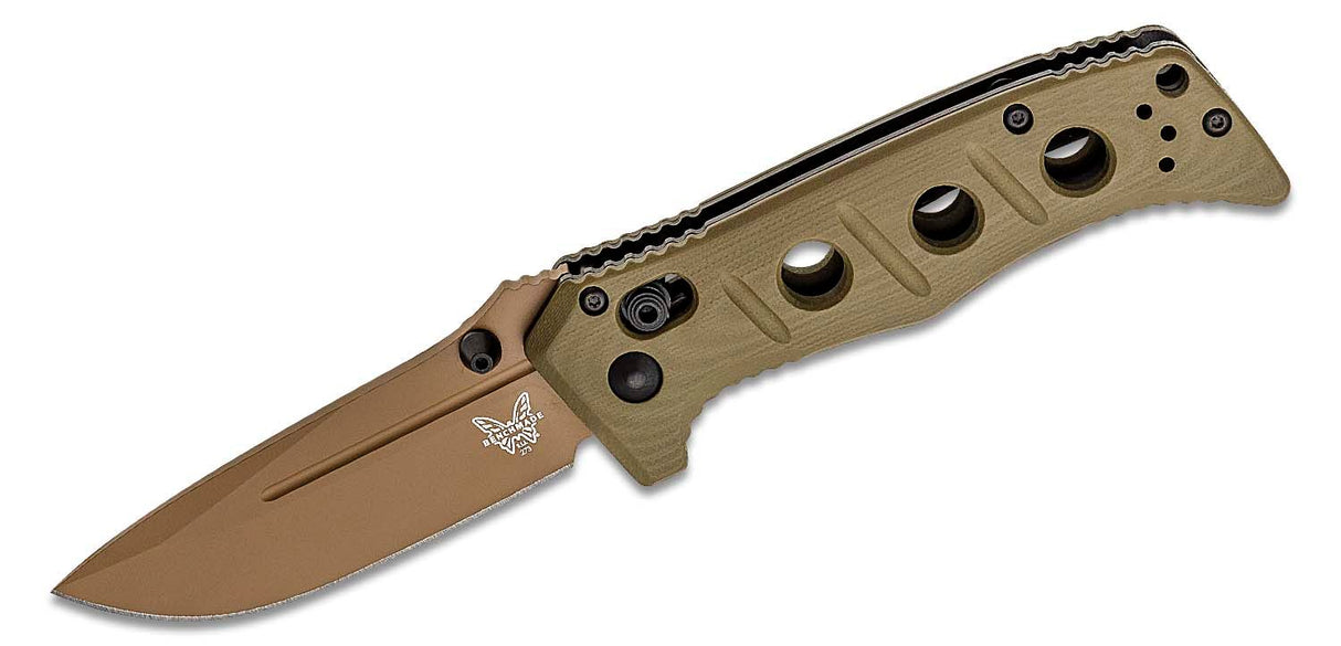 Mini lame Adamas Flat Earth avec manche G10 vert olive