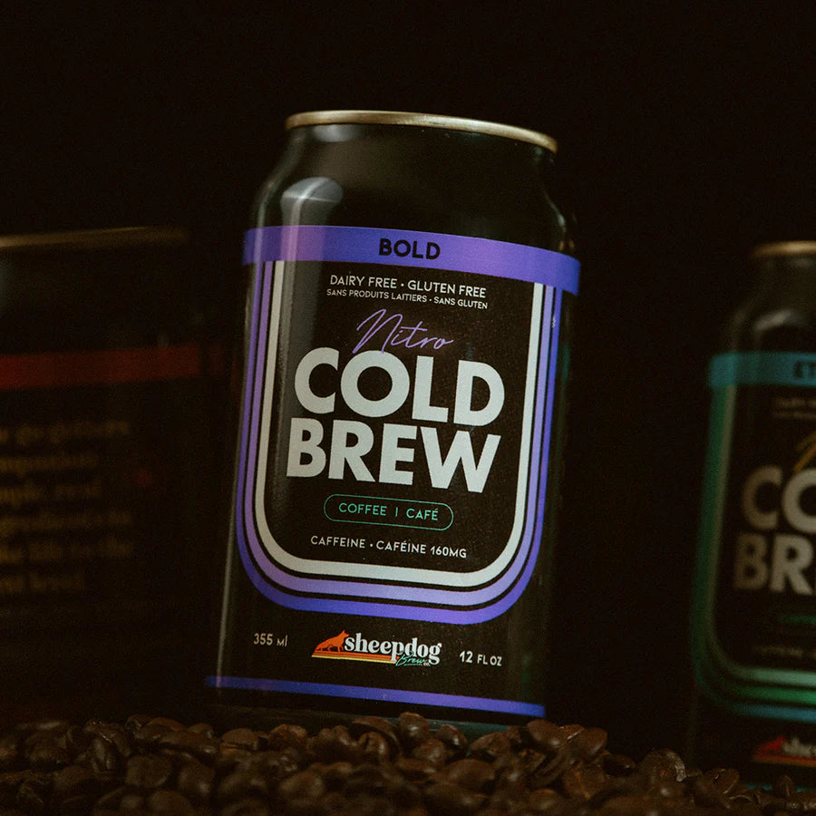 Sheepdog Brew Co - Bold Cold Brew Coffee, 355 ml/can