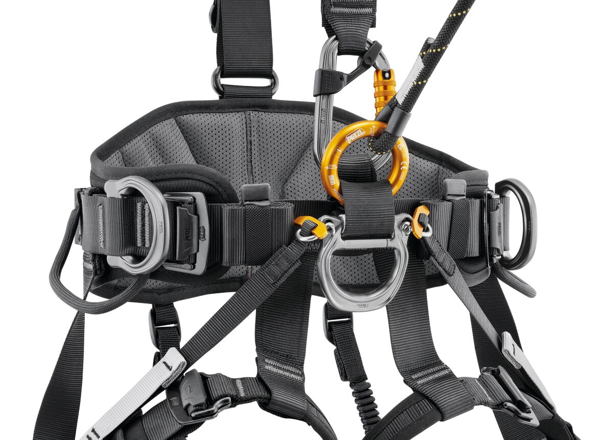 Petzl AVAO BOD full body harness, ANSI, CSA & NFPA, BLACK/YELLOW, SZ 2