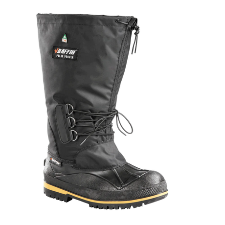Baffin Driller CSA Boot: Neoprene construction, steel toe and plate, Comfort-Fit inner boot with Thermaplush™, B-Tek™ Foam, Double B-Tek™ Heat insulation, anti-fatigue midsole, slip-resistant outsole.