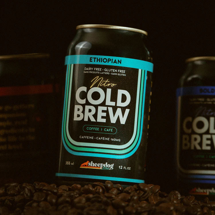 Sheepdog Brew Co - Ethiopian Cold Brew Coffee, 355 ml/can