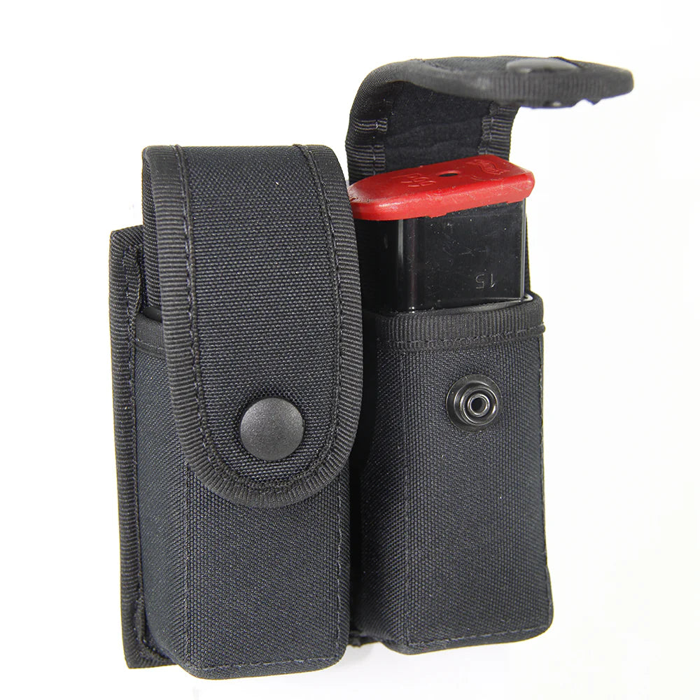 Hi-Tec - Magazine case, Double, two separate pouches, adjustable flaps