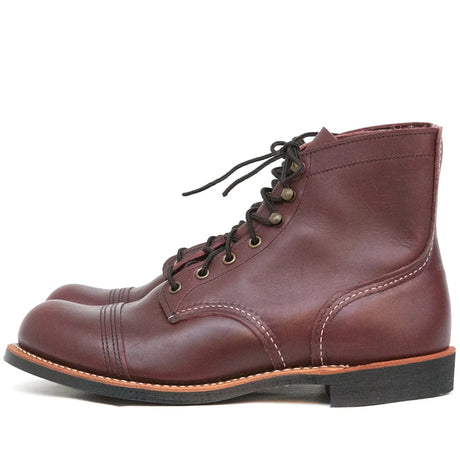 Red Wing Shoes Iron Ranger 8119 Oxblood: Double leather toecap and extra heel protection for superior support.