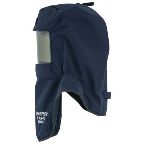Oberon 40 Cal LAN Arc Flash Kit with Escape Strap (Hood, Coat, and Bib Suit Set)