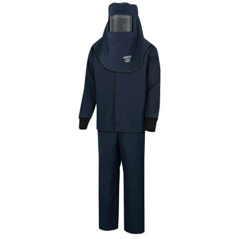 Oberon 40 Cal LAN Arc Flash Kit with Escape Strap (Hood, Coat, and Bib Suit Set)