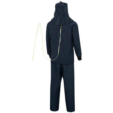 Oberon 40 Cal LAN Arc Flash Kit with Escape Strap (Hood, Coat, and Bib Suit Set)
