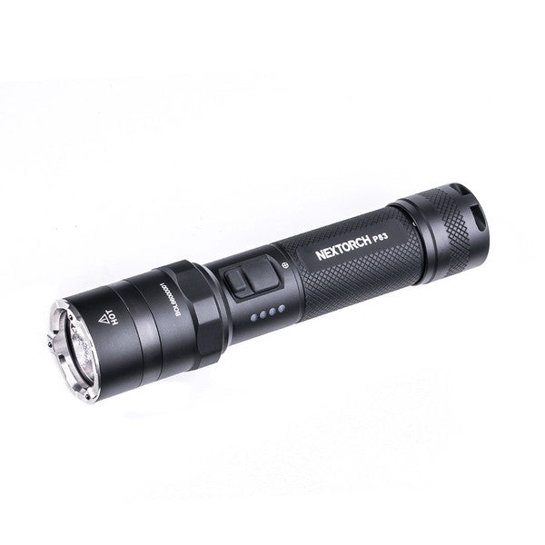 NEXTORCH - P83 2100 lumens recharge flashlight. Type-C rechargeable flashlight with red and blue emergency flash