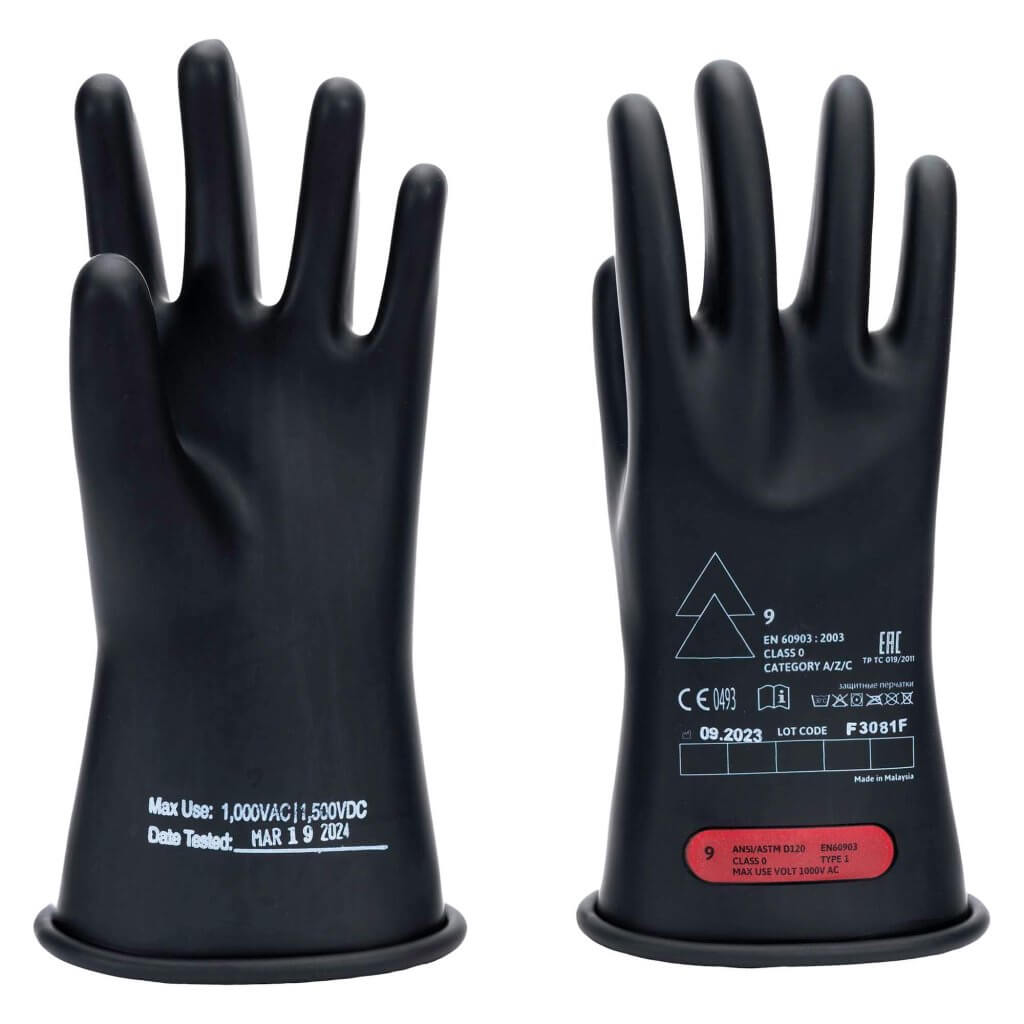 Oberon Class 0 Rubber Electrical Gloves