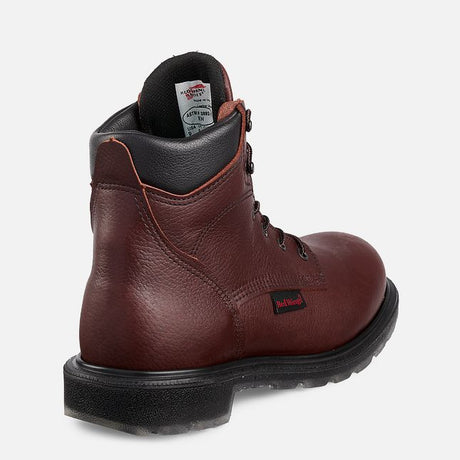 Red Wing Supersole 2.0 Men's 6" Boot: Dual-density urethane sole for cushioning and abrasion resistance.