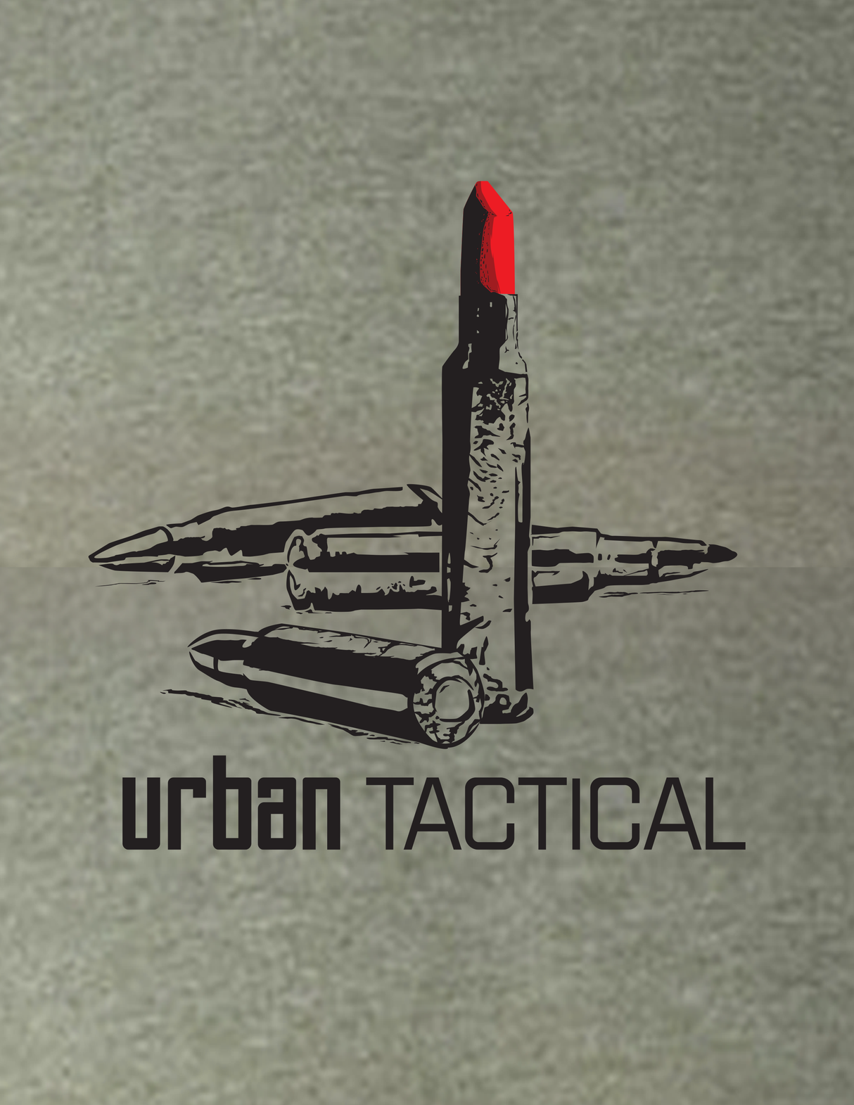 Urban Tactical - T-shirt rouge à lèvres