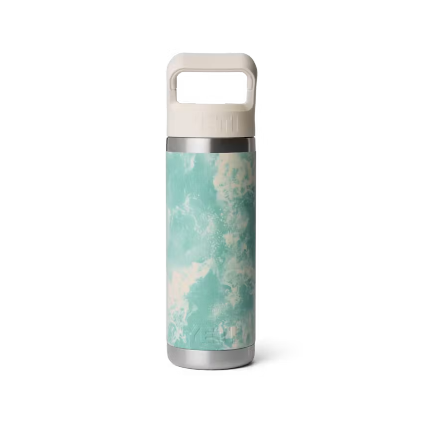YETI - Rambler 18 oz C Straw Bottle - Seafoam Pattern Sea View