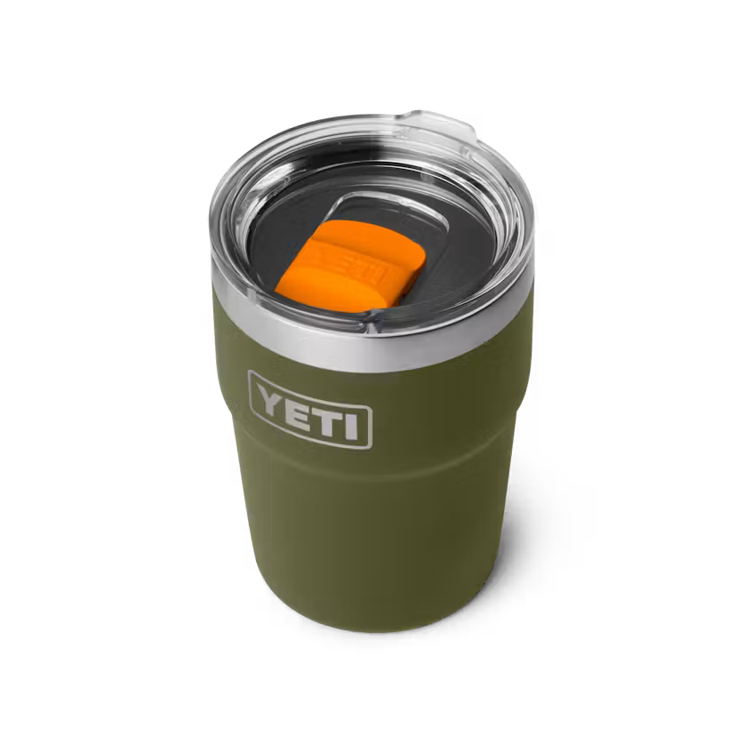 YETI - Rambler 16 oz Stackable Mag Slider - Olive / King Crab Orange