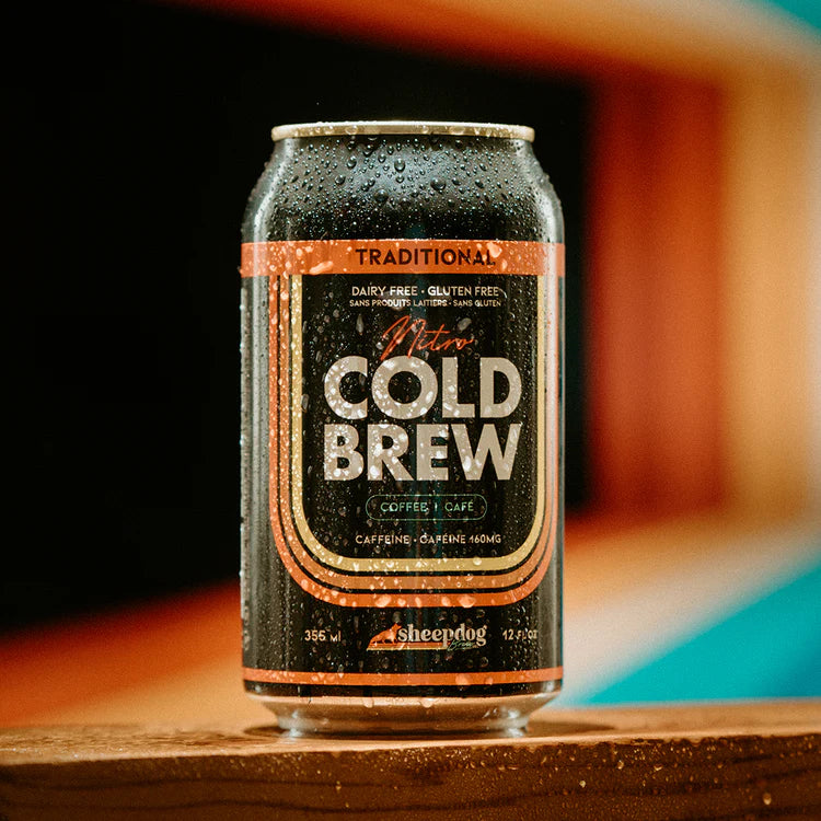 Sheepdog Brew Co - Traditional Cold Brew Coffee, 355 ml/can