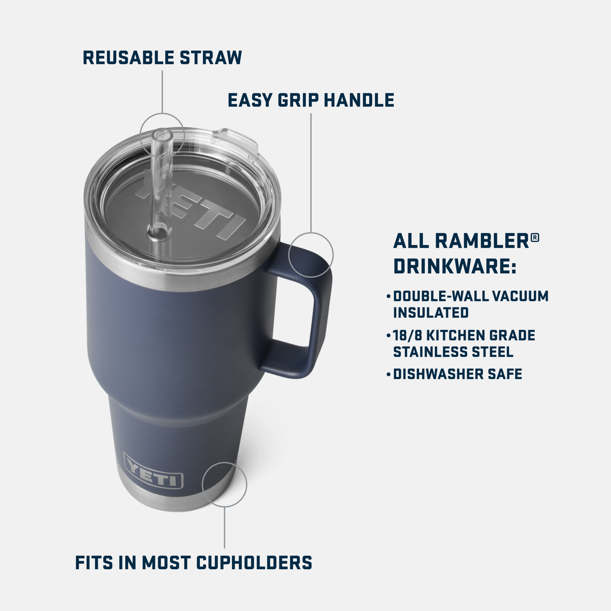 YETI - Rambler 35 oz Straw Mug