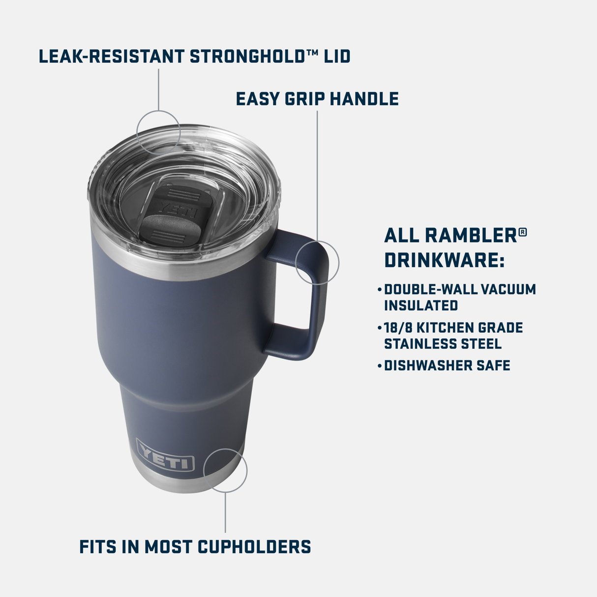 YETI - Tasse de voyage Rambler 30 oz