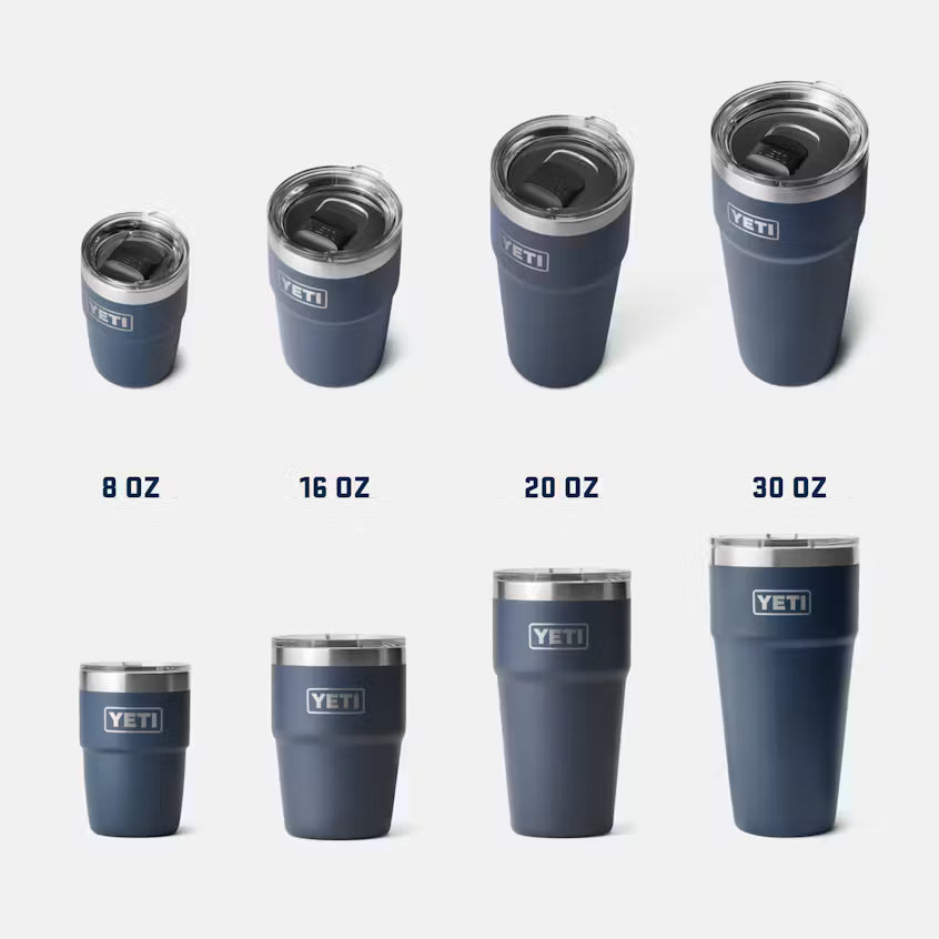 YETI - Rambler 16 oz Stackable - Black Stone