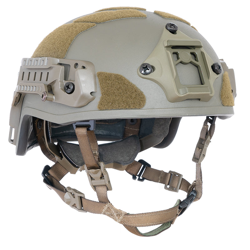 Helmet, Ballistic - Busch AMP-1 "E" Series ACH, High Cut, w/ Rails