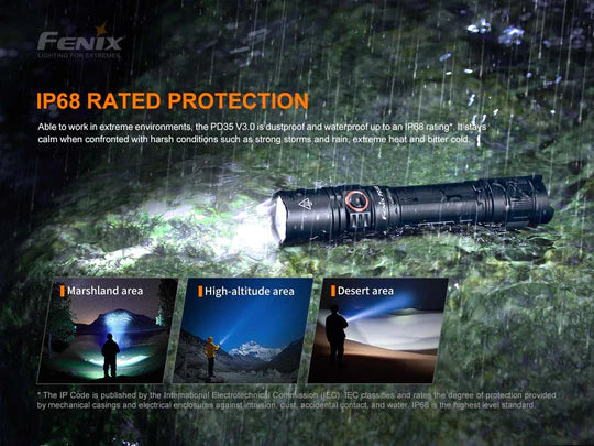 Lampe torche Fenix PD35 V3.0 TAC, 1700 lumens
