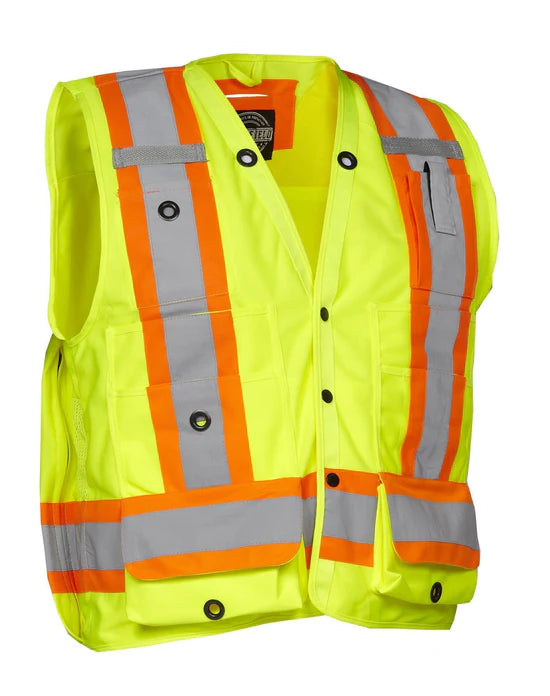 Gilet de sécurité haute visibilité pour géomètre