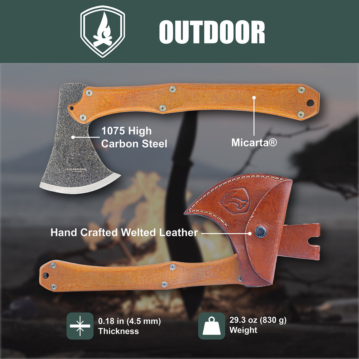 Condor Tool & Knife - Mountain P.A.S.S. Axe