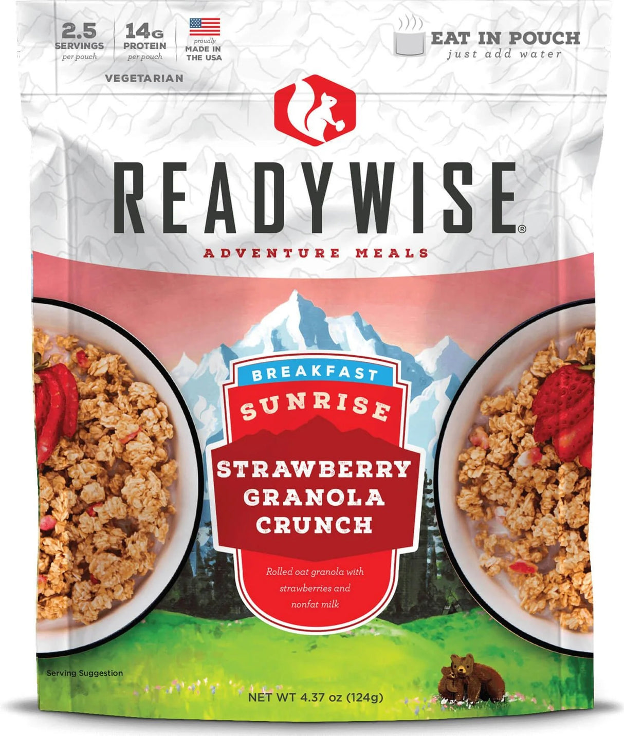 World Famous - Sunrise Strawberry Granola Crunch ( Vegetarian)