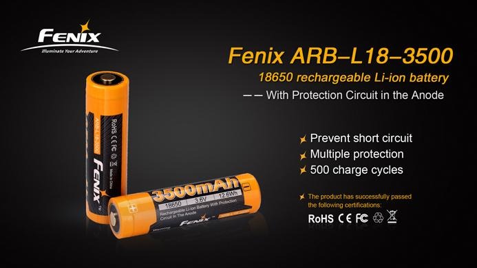 Fenix - 4000mAh 18650 Rechargeable Battery
