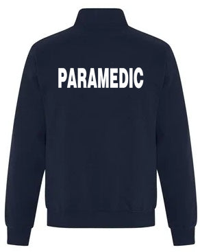 Paramédic 1/4 Zip avec texte blanc