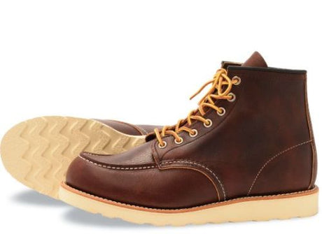 Heritage 6" Classic Moc: Triple-stitched quality and Goodyear welt construction for longevity.
