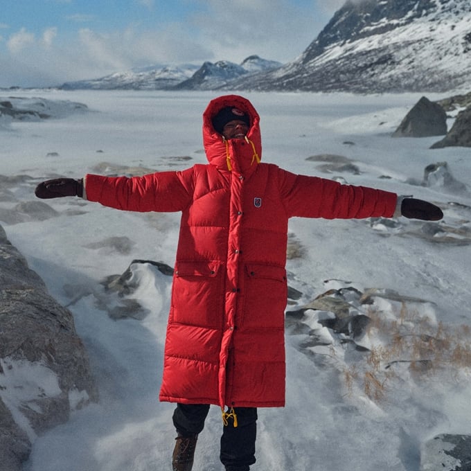 Fjallraven - Parka longue en duvet Expedition - Femme
