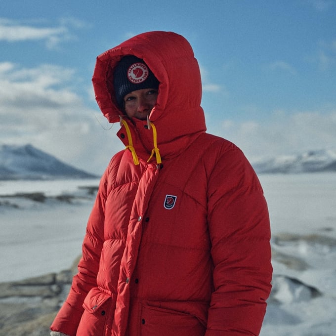 Fjallraven - Parka longue en duvet Expedition - Femme